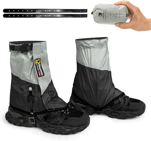 HIKEMAN Adjustable Low Leg Gaiters-1 Pair Lightweight Waterproof Leg Guards for Men Women,Camping Hiking Essentials Ideal for Hunting & Fishing in Saudi Arabia