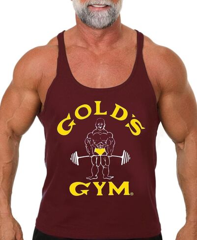 Gold's Gym Tank Top Stringer- رسمية مرخصة- ST-2 (L ، Burgundy) in Saudi Arabia