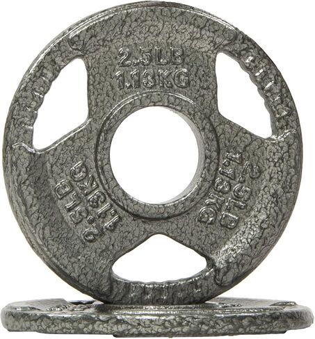 2-Inch Olympic and 1-Inch Standard Cast Iron Weight Plate for Strength Training & Weightlifting, Multiple Weights Available in Kuwait