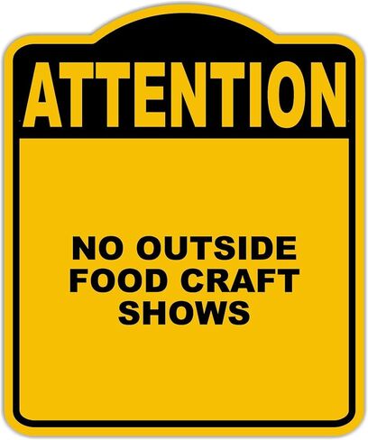 لا توجد مركبة خارجية خارجية تظهر الاهتمام العلامة المركب الأسود الصفراء 20 × 24 بوصة in Kuwait