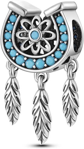 Parmuz 925 Sterling Silver Charm لقلادة سوار للنساء تتدلى حب القلب Clover زوجين سحر سحر المعلقات DIY المجوهرات هدية in Kuwait