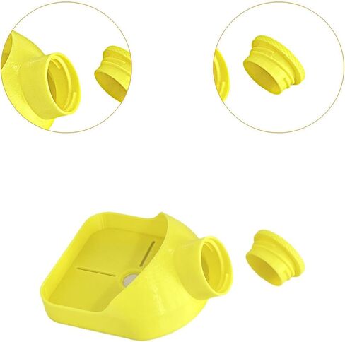 حفر تجميع الغبار ملحقات وعاء لأدوات الطاقة DIY متعددة الاستخدامات 3.3x4inch مع دليل ، برتقالي in Kuwait