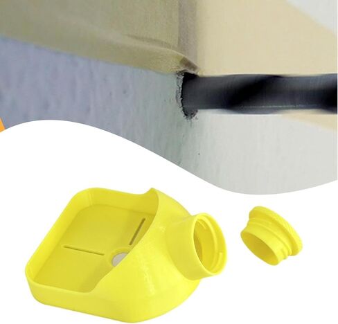 حفر تجميع الغبار ملحقات وعاء لأدوات الطاقة DIY متعددة الاستخدامات 3.3x4inch مع دليل ، برتقالي in Kuwait