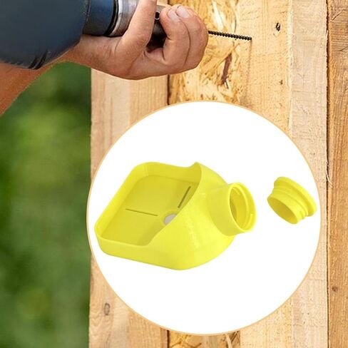 حفر تجميع الغبار ملحقات وعاء لأدوات الطاقة DIY متعددة الاستخدامات 3.3x4inch مع دليل ، برتقالي in Kuwait