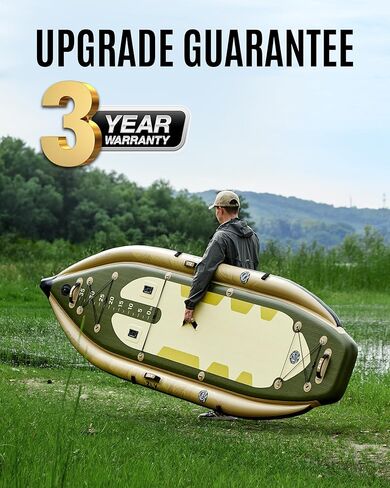 ZLX 11'6''x42'' Extra Wide Inflatable Fishing Paddle Board for Adults- Stable Non-Slip Deck Pad, Dual Reinforced Sides & Quiet Glide, 400lb Capacity SUP, Rod Holder, Camera Mount, Dual-Action Pump in Saudi Arabia