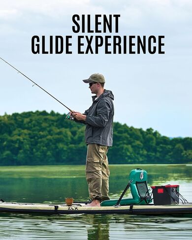 ZLX 11'6''x42'' Extra Wide Inflatable Fishing Paddle Board for Adults- Stable Non-Slip Deck Pad, Dual Reinforced Sides & Quiet Glide, 400lb Capacity SUP, Rod Holder, Camera Mount, Dual-Action Pump in Saudi Arabia
