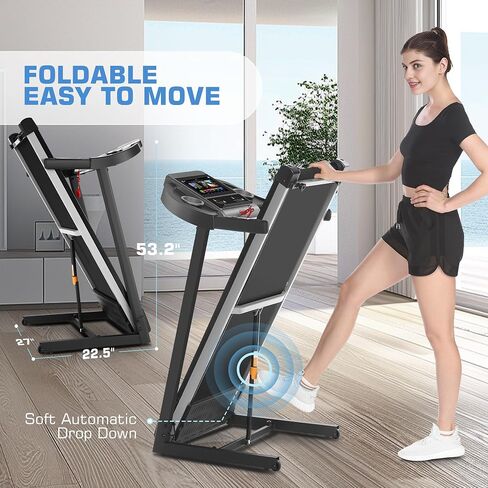 sytiry incline preghills للمنزل مع شاشة التلفزيون و WiFi ، طحين من وسادة المشي الذكية سعة 3.25 حصان مع الميل ، آلة تشغيل كهربائية قابلة للطي الثقيلة مع شاشة تعمل باللمس 10 بوصات ، مشاهد رياضية ثلاثية الأبعاد in Kuwait