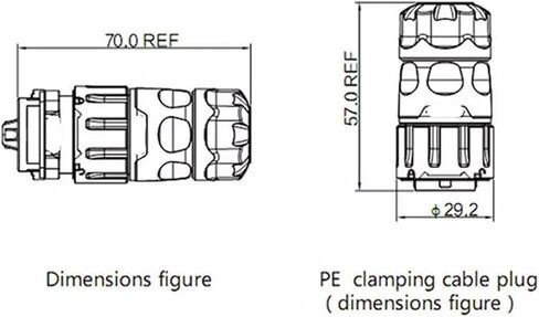 4 pin power circular connector male outdoor waterproof IP67 M20 in Saudi Arabia