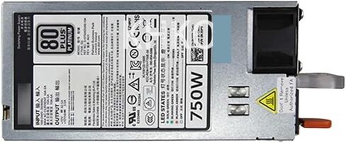 1pc لـ R720 R620 R520 T620 Server Power Supply PSU 750W F750E-S0 D750E-S1 05NF18 06W2PW محول الطاقة 5NF18 6W2PW in Kuwait