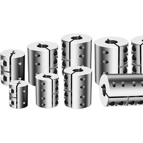 LL-B-D20L20 LL-B-D20L25 LL-B-D20L30 Shaft Coupling LL D20L20/25/30 Spider Rigid Torque Motor Connector Coupler CNC Aluminium Universal Joint 3D Printer 1Pcs(LL-B-D20L30-8X8) in Saudi Arabia