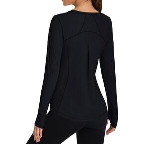 BMJL Womens Long Sleeve Tops Upf 50+ حماية من أشعة الشمس قميص المشي لمسافات طويلة الرياضة الرياضية الرياضية in Kuwait