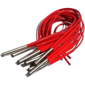 BIRAN Single Head Heating Pipe 13mm 80/82/85/90/95mm Cartridge Heater Element 250W-300W AC110V/220V/380V 201SS 10pcs(380V,250W 13x80mm) in Saudi Arabia