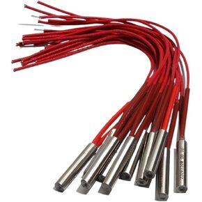 BIRAN 10pcs Mould Dry-Burning Heat Pipe 50-60mm Tube 9mm Cartridge Heating Electric Element 120W/130W/110W DC110V/220V/380V(220V,130W 9x60mm) in Saudi Arabia