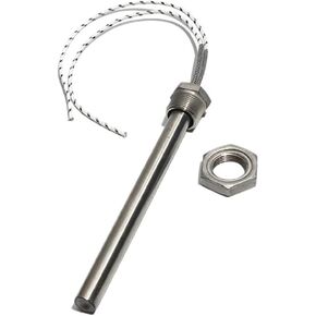 BIRAN M16*200mm G1/2 20mm Thread Cartridge Heater 60V/72V Single-Ended Heating Tube 200-1000W for Heating Rods with nut(M16x200mm 60V 1000W) in Saudi Arabia