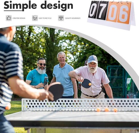 Portable Scoreboard for Soccer Basketball and Table Tennis Multi-Sport Scorekeeper Numbers Tabletop Scoreboard for Games in Saudi Arabia