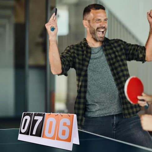 Portable Scoreboard for Soccer Basketball and Table Tennis Multi-Sport Scorekeeper Numbers Tabletop Scoreboard for Games in Saudi Arabia