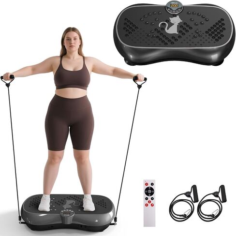KRYLIX Vibration Plate Machine Exercise Platform for Whole Body Vibration Workout Weight Loss Lymphatic Drainage Fitness Platform Exercise Machine Vibrating Platform for Women Men in Saudi Arabia