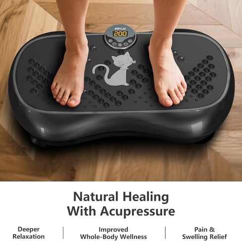 KRYLIX Vibration Plate Machine Exercise Platform for Whole Body Vibration Workout Weight Loss Lymphatic Drainage Fitness Platform Exercise Machine Vibrating Platform for Women Men in Saudi Arabia