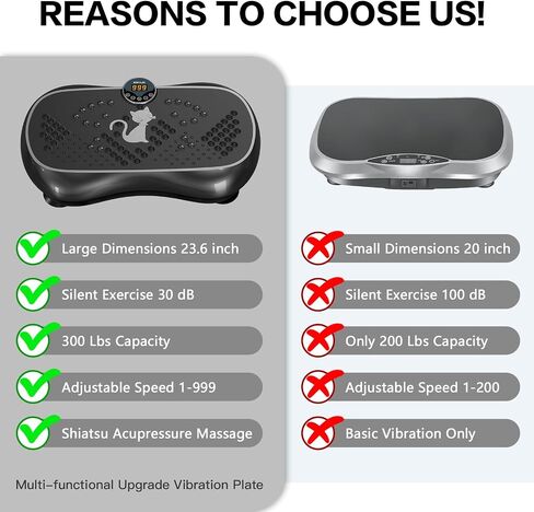 KRYLIX Vibration Plate Machine Exercise Platform for Whole Body Vibration Workout Weight Loss Lymphatic Drainage Fitness Platform Exercise Machine Vibrating Platform for Women Men in Saudi Arabia