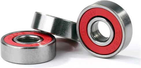 10Pcs Ball Bearings 8x22x7mm 608rs ABEC-9 Miniature Bearings Deep Groove Roller Skate Wheel Bearing Carbon Steel for Skateboard(Blue) in Saudi Arabia