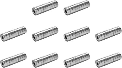 10-100pcs 608ZZ Carbon Steel Deep Groove Ball Bearings for Longboard Skates Roller Skates Frictionless Miniature 608ZZ Bearings(10pcs) in Saudi Arabia