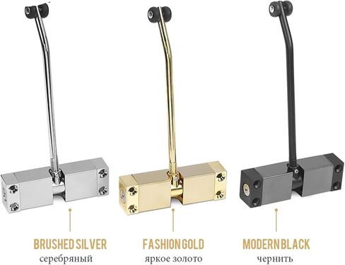 Stainless Steel Automatic Spring Door Closer Door Closing Device Can Adjust The Door Closing Device Furniture Door Hardware(Black) in Saudi Arabia