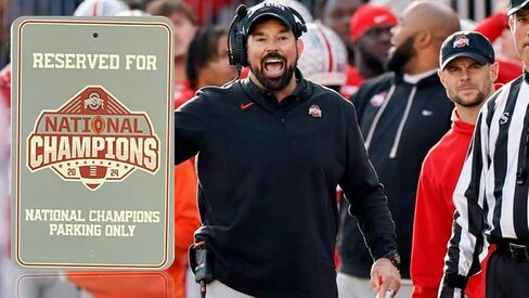 FANMATS Ohio State University Buckeyes - 2024-25 College Football National Champions - Reserved Parking for Fans Only - Official NCAA Plastic Parking Style Sign - Lightweight, Durable, Easy to Hang in Saudi Arabia