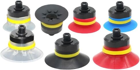 Mechanical Arm Vacuum Suction Cup VF20-M5M VF25-M5M Industrial Suction Cup 1Pcs(VF20S-M5M White) in Saudi Arabia