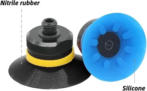 Mechanical Arm Vacuum Suction Cup VF20-M5M VF25-M5M Industrial Suction Cup 1Pcs(VF20S-M5M White) in Saudi Arabia