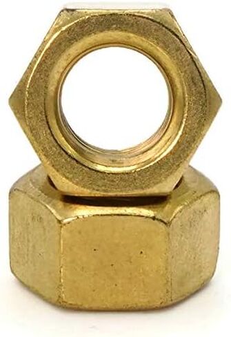 Hex Finish Nuts Brass - 5/16"-24 (1/2" Flats x 7/64" Thick) Qty-25 in Saudi Arabia
