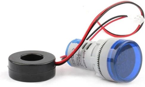 22 ملم AD16-22DVA Round Mini LED مزدوج العرض الجهد الرقمي ومؤشر متر AMP الحالي 60-500V 1PCS (أصفر) in Kuwait