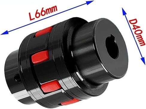 GR19 XL1 D40L66 8/10/12/14/16/18/20/24mm CNC Motor Ballscrew Jaw Spider Plum Steel Shaft Coupler Flexible Couplin 1Pcs(10x18) in Saudi Arabia