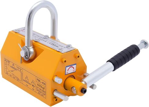Steel Magnetic Lifter with Release 1320 lbs Pulling Capacity Permanent Lift Magnets Heavy Duty Magnet for Hoist, Block, Shop Crane in Saudi Arabia
