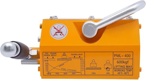 Steel Magnetic Lifter with Release 1320 lbs Pulling Capacity Permanent Lift Magnets Heavy Duty Magnet for Hoist, Block, Shop Crane in Saudi Arabia