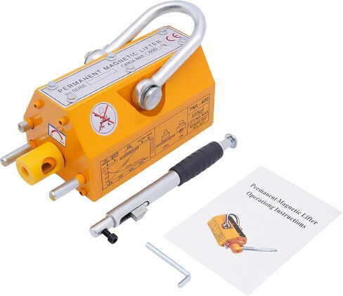 Steel Magnetic Lifter with Release 1320 lbs Pulling Capacity Permanent Lift Magnets Heavy Duty Magnet for Hoist, Block, Shop Crane in Saudi Arabia
