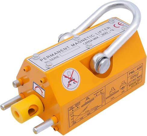 Steel Magnetic Lifter with Release 1320 lbs Pulling Capacity Permanent Lift Magnets Heavy Duty Magnet for Hoist, Block, Shop Crane in Saudi Arabia