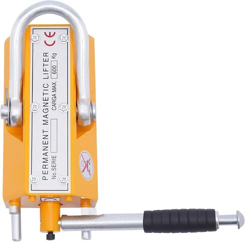 Steel Magnetic Lifter with Release 1320 lbs Pulling Capacity Permanent Lift Magnets Heavy Duty Magnet for Hoist, Block, Shop Crane in Saudi Arabia
