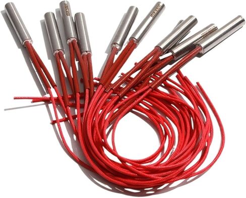 مقاومة تسخين خرطوشة بيران 9x98-115mm 380V/220V/110V 220W-250W 10pcs (220V ، 250W 9x115mm) in Saudi Arabia