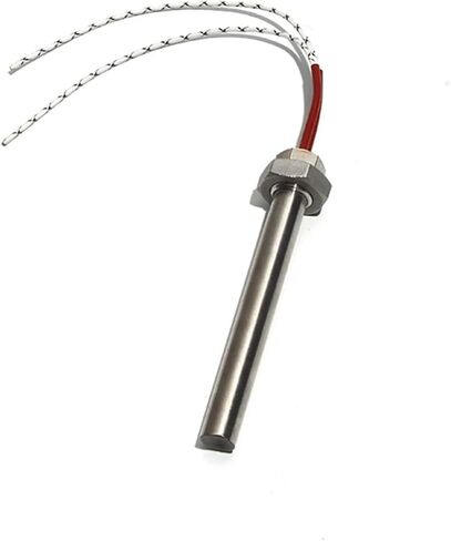BIRAN 1/2" Thread Cartridge Heater DN15mm 12/24/48V 50-200W Electric Single Head Liquid Heating Tube M16x100/150mm Without nut(12V,DN15 16x150mm 200W) in Saudi Arabia