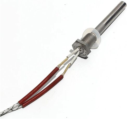 BIRAN 1/2" Thread Cartridge Heater DN15mm 12/24/48V 50-200W Electric Single Head Liquid Heating Tube M16x100/150mm Without nut(12V,DN15 16x150mm 200W) in Saudi Arabia