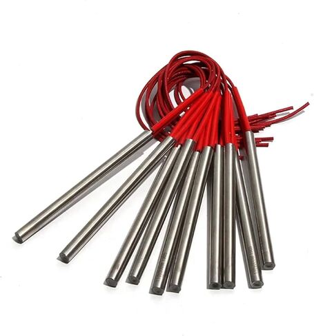 biran 10pcs قالب أنبوب الحرارة الجاف 50-60 مم أنبوب 9 مم تسخين العنصر الكهربائي 120W/130W/110W DC110V/220V/380V (220 فولت ، 130W 9x60mm) in Saudi Arabia