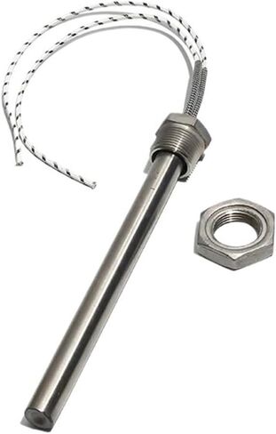 Biran M16*200mm G1/2 20mm thread cartridge سخان 60V/72V أنبوب التدفئة أحادي الإنطلاق 200-1000W لقضبان التدفئة مع الجوز (M16x200mm 60v 1000w) in Saudi Arabia