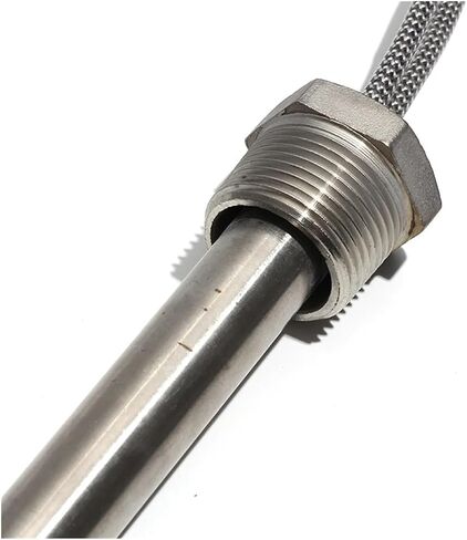 Biran M16*200mm G1/2 20mm thread cartridge سخان 60V/72V أنبوب التدفئة أحادي الإنطلاق 200-1000W لقضبان التدفئة مع الجوز (M16x200mm 60v 1000w) in Saudi Arabia