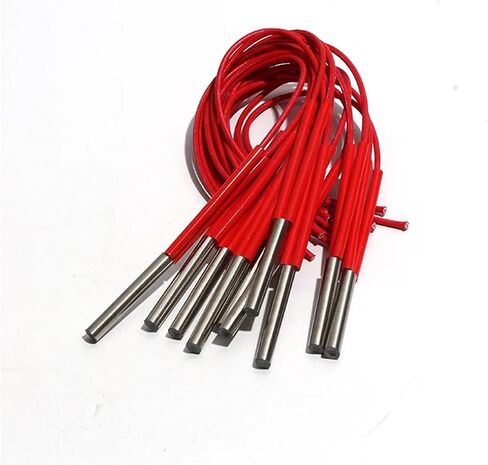 عنصر تسخين خرطوشة بيران لوجينكسون 220V/110V/380V أنبوب سخان رأس واحد 30W/40W/50W 6x25mm/28mm/30mm/32mm/35mm حجم الأنبوب 10pcs (110 فولت ، 201Sus 50w 6x35mm) in Saudi Arabia