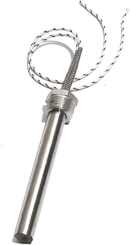 BIRAN DN20mm Thread Cartridge Heater 300-2000W Electric Heating Element 16mm x 100/150/200/300/350mm for Hot Molding Machinery with nut(380V,DN20 16x200mm 1000W) in Saudi Arabia