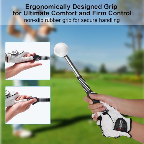 مساعدات التدريب على الجولف ، مدرب تأرجح لتدريب Golf Grip مع فرقة تصحيح وضعية واحدة ومحاكاة للجولف تلسكوبية ، إكسسوارات ممارسة الجولف مثالية للمبتدئين والمحترفين in Kuwait
