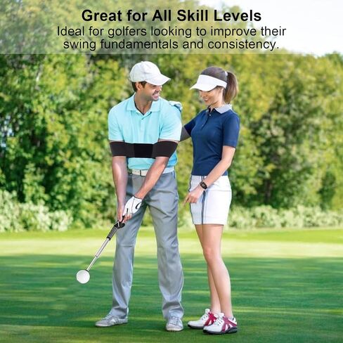 مساعدات التدريب على الجولف ، مدرب تأرجح لتدريب Golf Grip مع فرقة تصحيح وضعية واحدة ومحاكاة للجولف تلسكوبية ، إكسسوارات ممارسة الجولف مثالية للمبتدئين والمحترفين in Kuwait