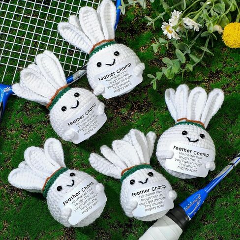12Pcs Mini Positive Crochet Balls Gifts with Positive Messages Handmade Emotional Inspirational Support Gift Bulk for Women Men Coworker Birthday Graduation Christmas(Basketball) in Saudi Arabia