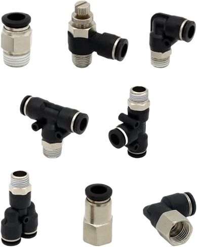 موصل الهواء الهوائي تركيب PCF PB PD PL PX PSL 4MM 6MM 8/10MM مؤشر ترابط 1/8 1/4 3/8 1/2 تركيبات خرطوم (4-M5 ، PL) in Saudi Arabia