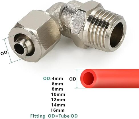 Copper Belt Threaded Nut Air Compressor Hose Quick Connector Socket Connector TKN PC-PL 1PCS(10-01,TKN-PC) in Saudi Arabia